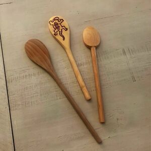 3 New Wooden Spoons